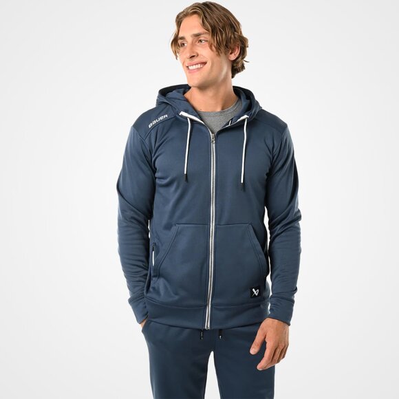 Bauer Other - NWT BAUER TEAM FLEECE ZIP HOODIE size small, navy
